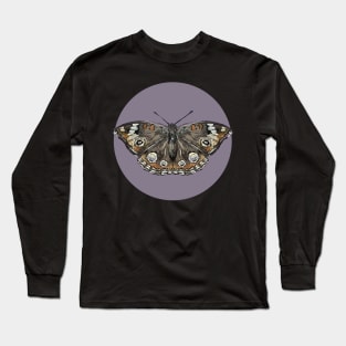 Common buckeye butterfly purple Long Sleeve T-Shirt